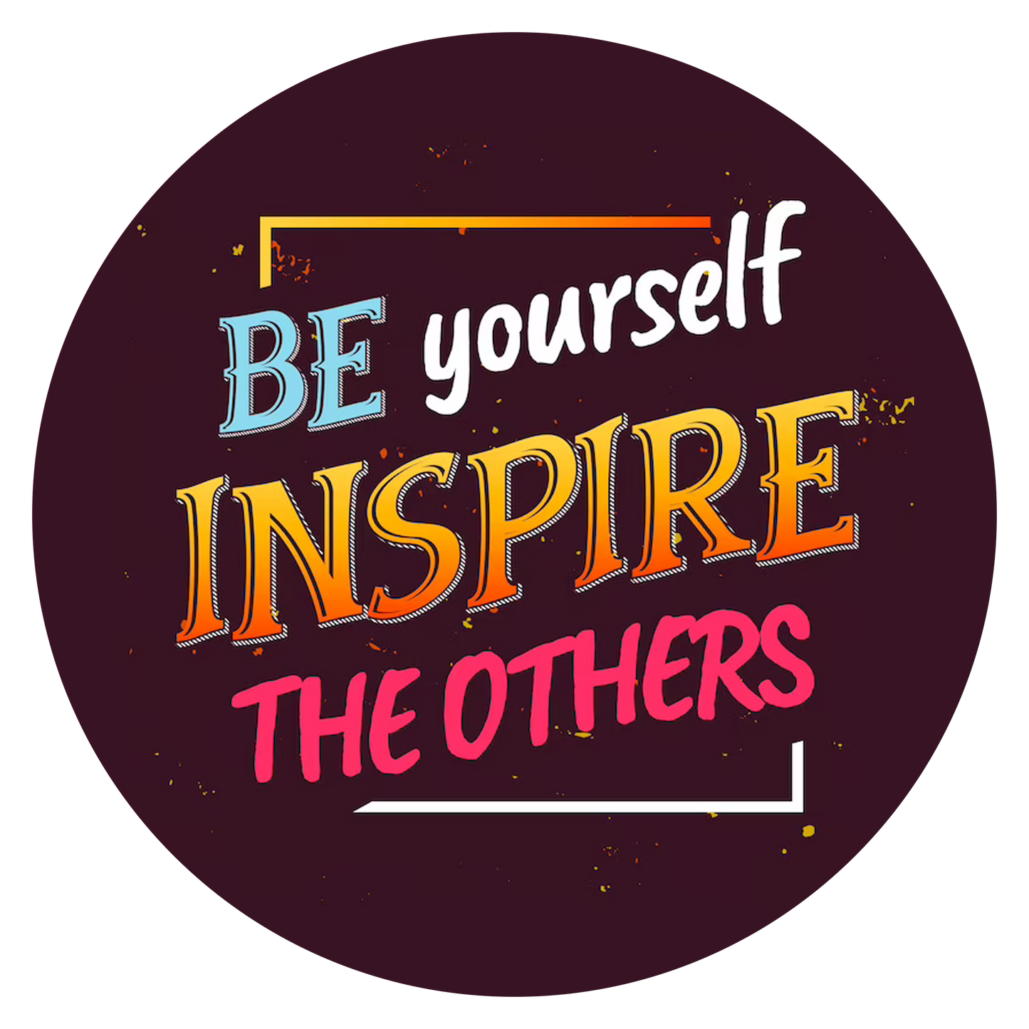 Motivational & Fancy Wall Decor Round Coster For Home / Room / Office & etc.