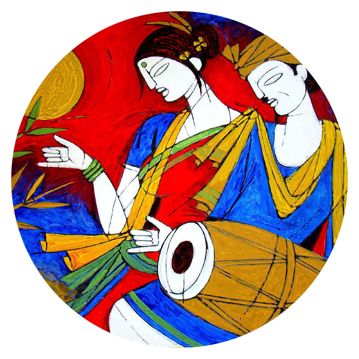 Traditional Art Wall Decor Round Coster For Home / Room / Office & etc.