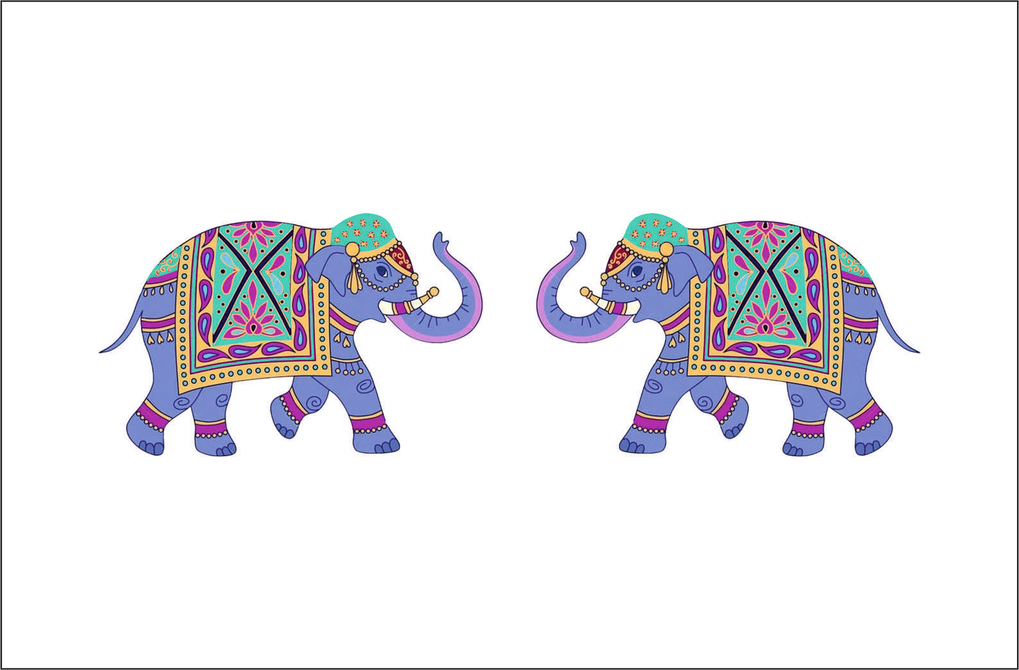 4" Inch Elephant Pair For Craft Making
