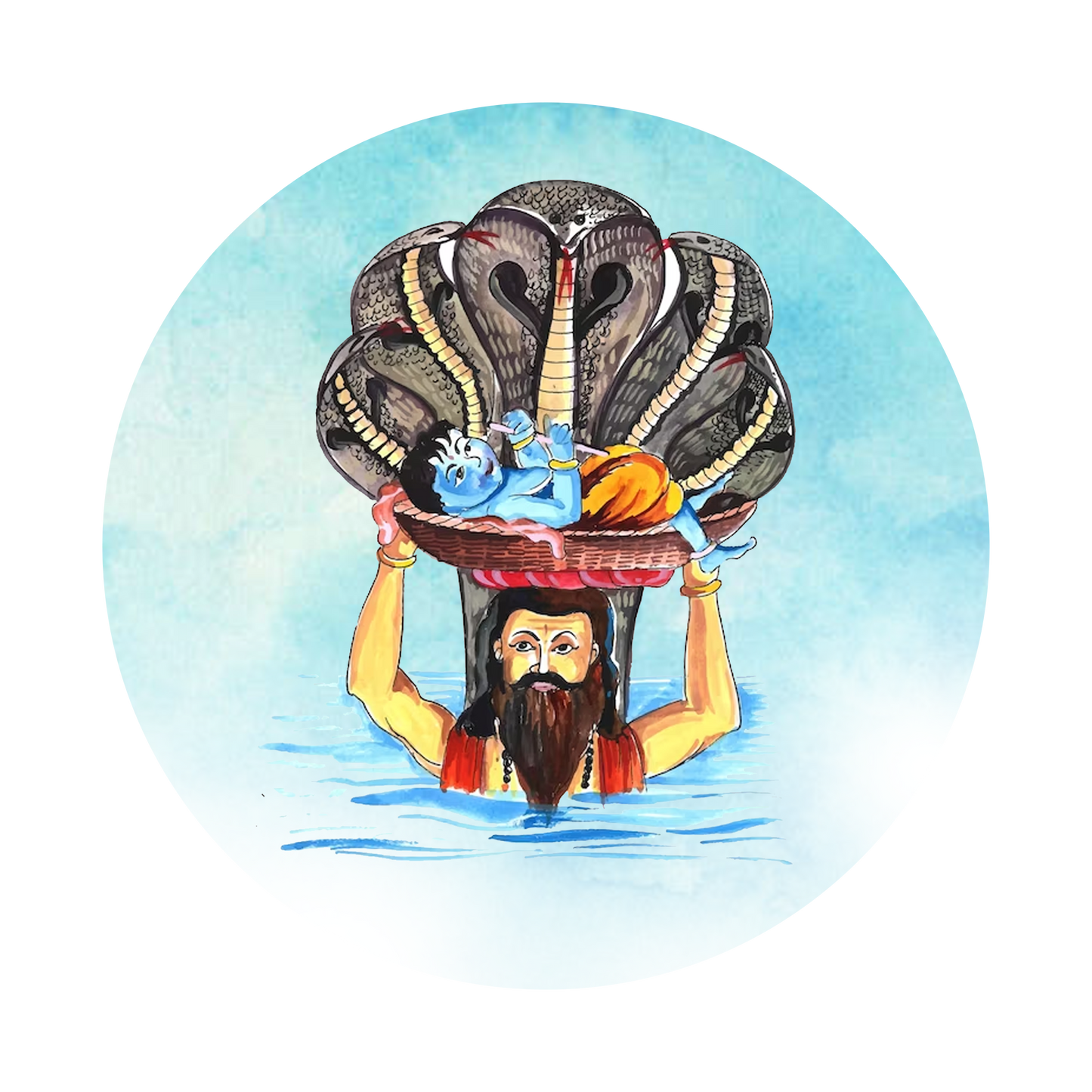 Hindu God Wall Decor Round Coster For Home / Room / Office & etc.