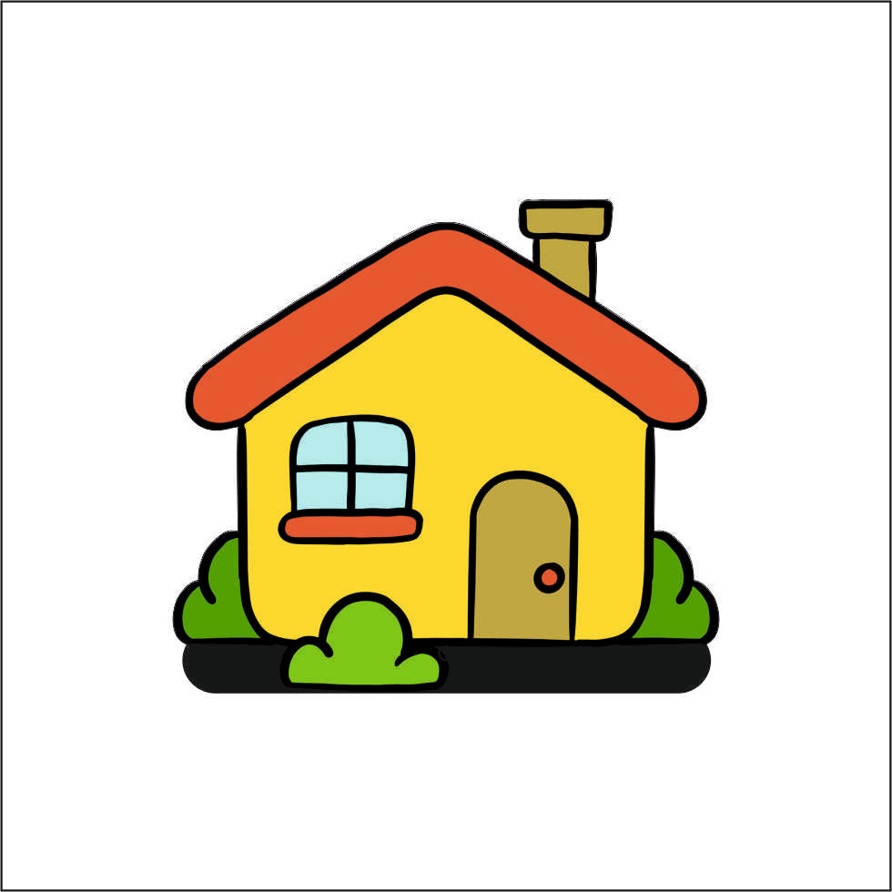 House Cutout For Craft Making