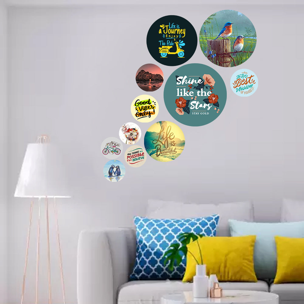 Graceful Wall Decor & Hanging Round Coster For Home / Room / Office & etc.