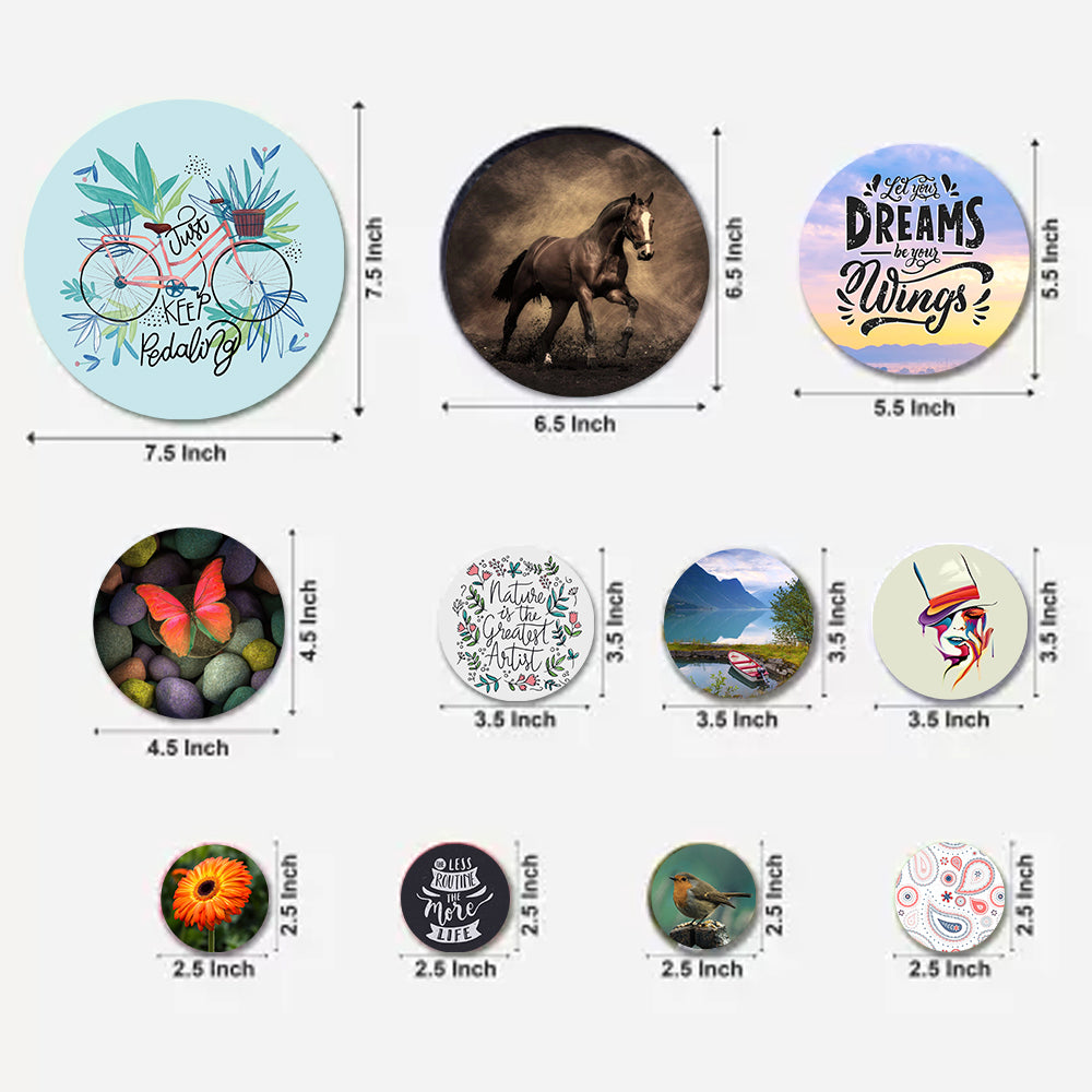 Attractive Wall Decor & Hanging Round Coster For Home / Room / Office & etc.