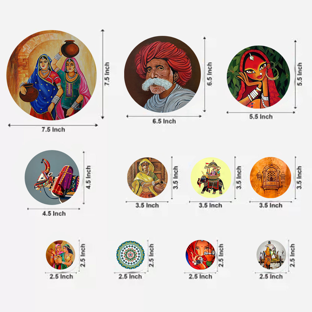 Attractive Wall Decor & Hanging Round Coster's For Home / Room / Office & etc.