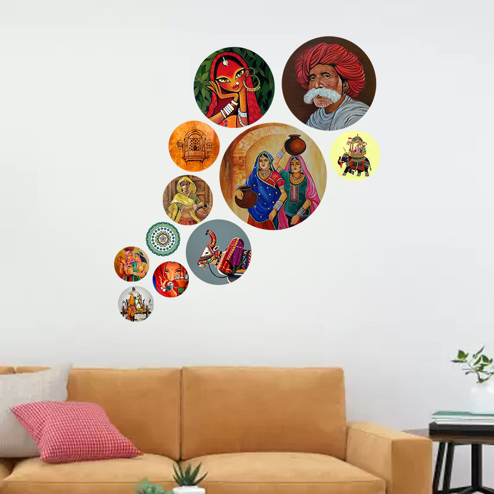 Attractive Wall Decor & Hanging Round Coster's For Home / Room / Office & etc.