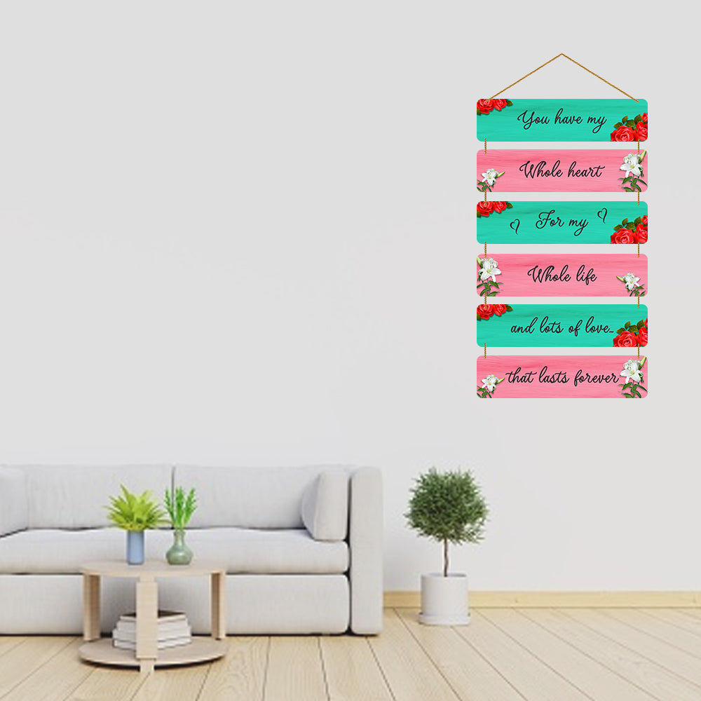 Love Bird Quote Gifts Wooden Wall Hanging For Home / Room / Office & etc.