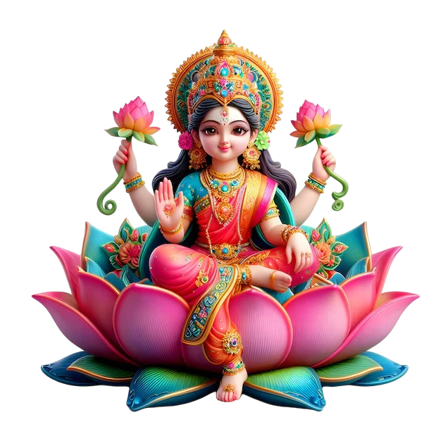 AI Laxmi Ji Cartoon Cutout For Craft Making