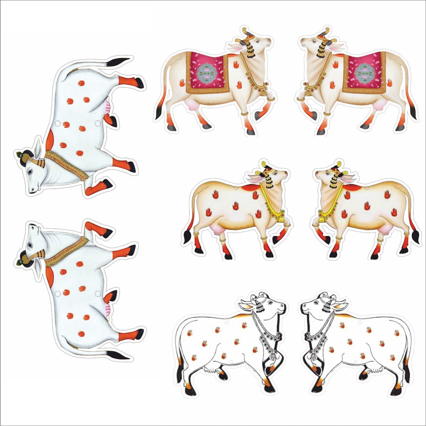 2" Cow Pairs For Craft Making