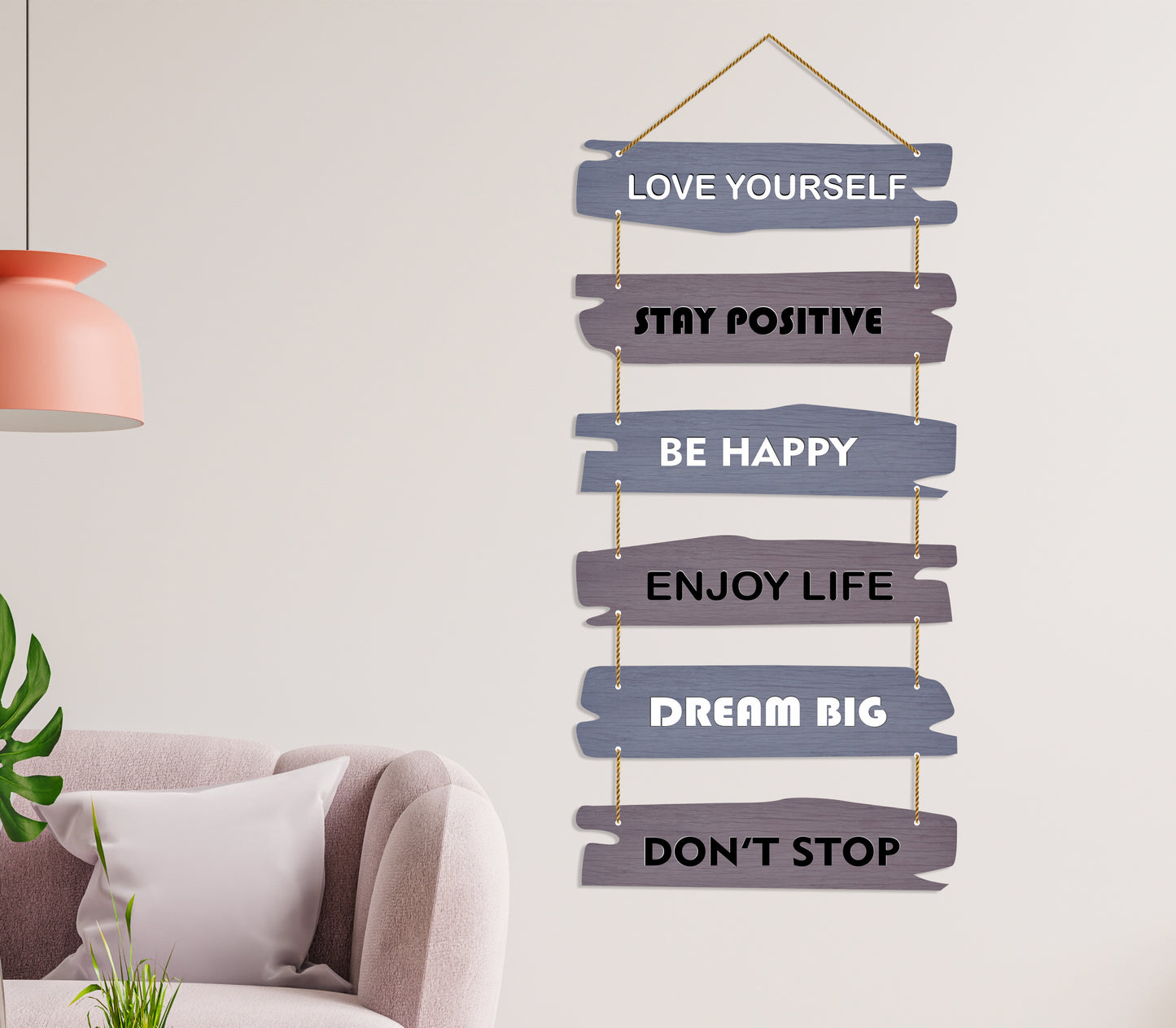 Think Positive Wall Decor Hanging For Home / Room / Office & etc.