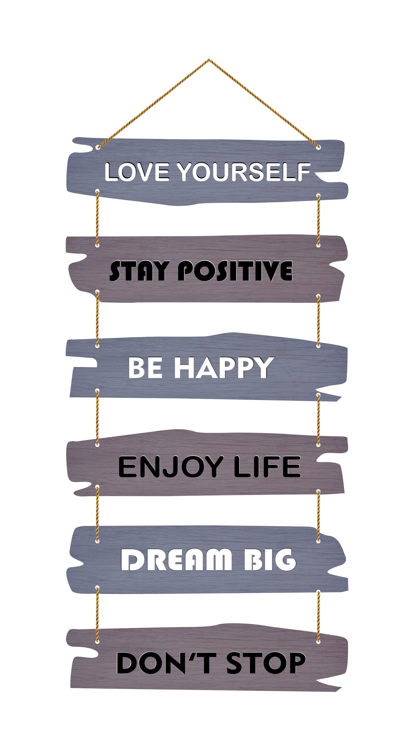 Think Positive Wall Decor Hanging For Home / Room / Office & etc.
