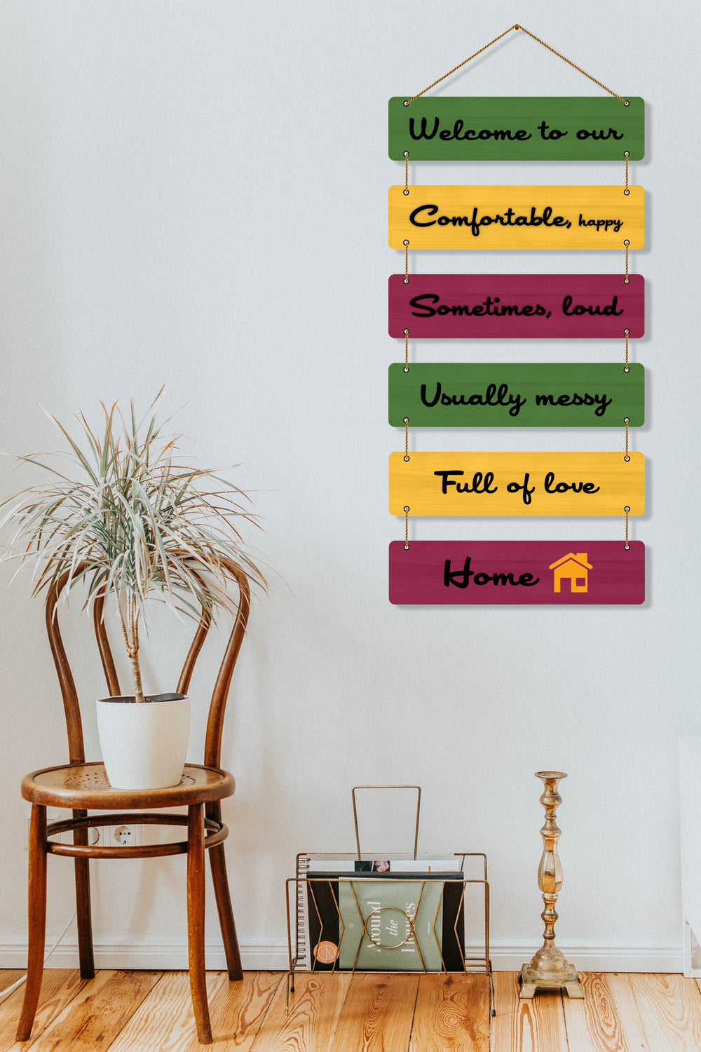 Welcome Home Quote Wall Decor Hanging For Home / Room / Office & etc.