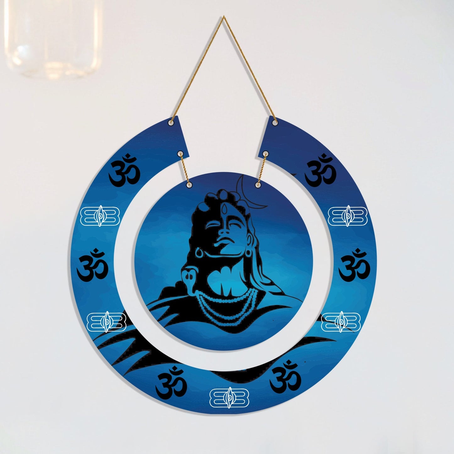 Lord Shiva Wooden Wall Hanging For Home / Room / Office / Temple / Office & etc.