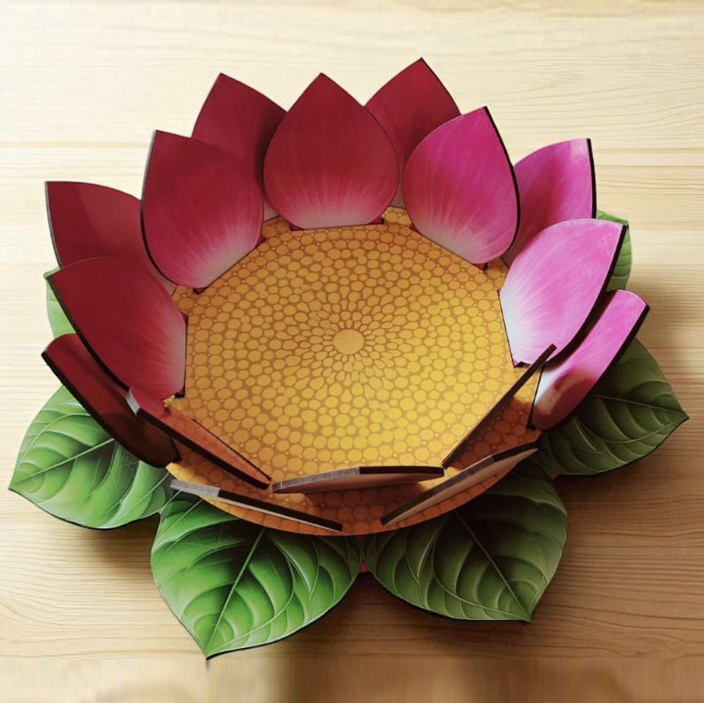 New Tranding Lotus Plate 12 Inches Pack Of 2 Set