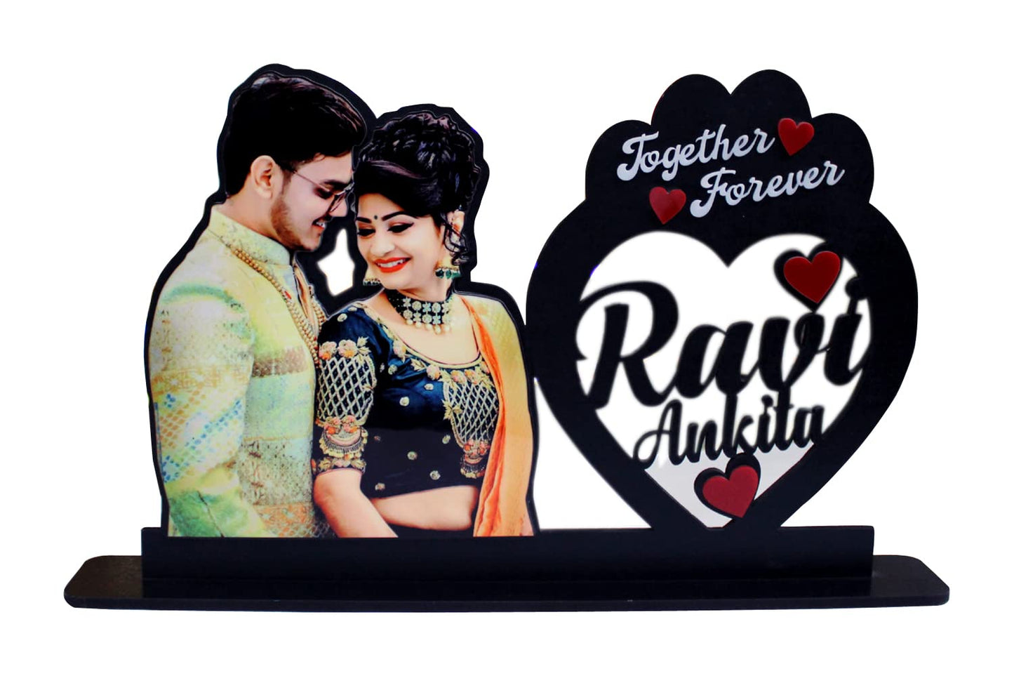 Pihu Creation Wood Personalized, Customized Gift Best Friends Reel Photo Collage gift for Friends, BFF with Frame, Birthday Gift,Anniversary Gift Wall (Multicolor, Black, 1 Photo(s), Good Quality Photo, Above 350KB, 7x7)