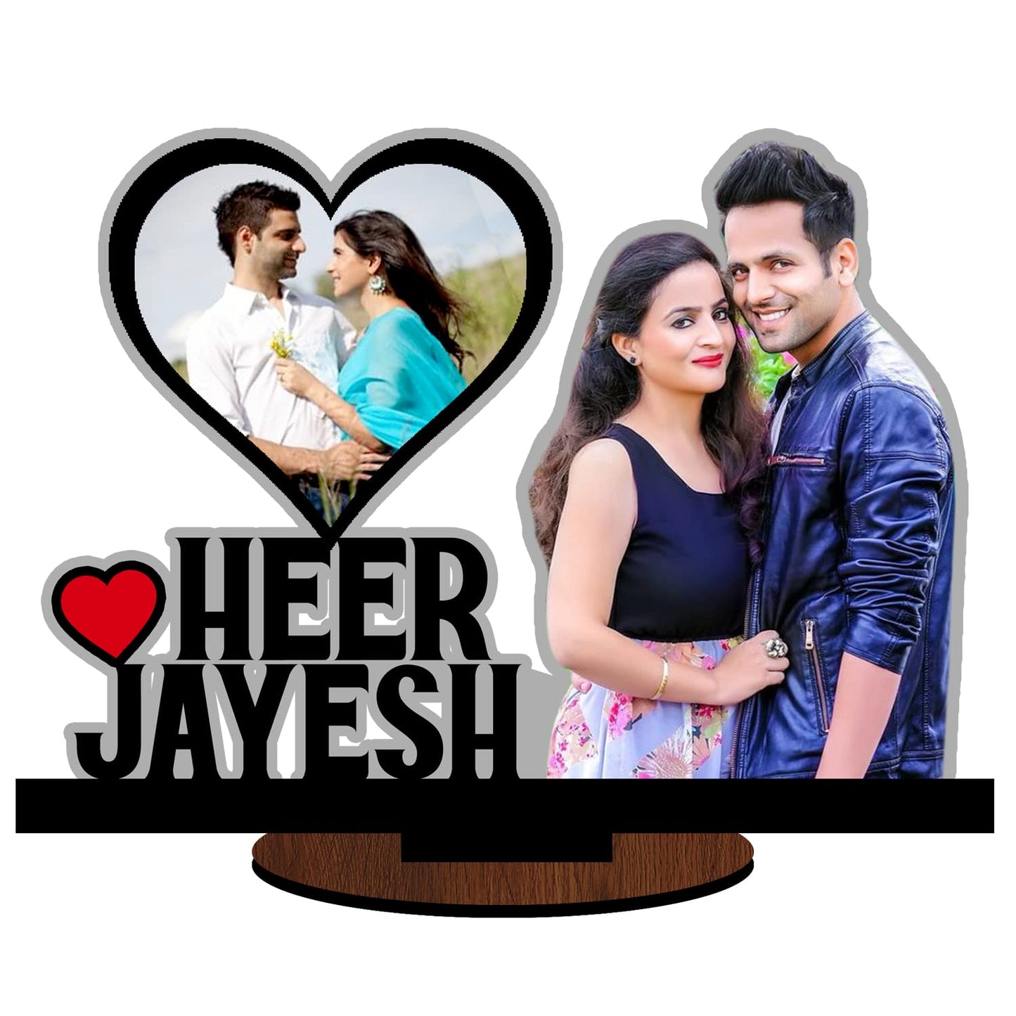 Pihu Creation Wood Personalized, Customized Gift Best Friends Reel Photo Collage gift for Friends, BFF with Frame, Birthday Gift,Anniversary Gift Wall (Multicolor, Black, 2 Photo(s), Good Quality Photo, Above 350KB, 7x7)