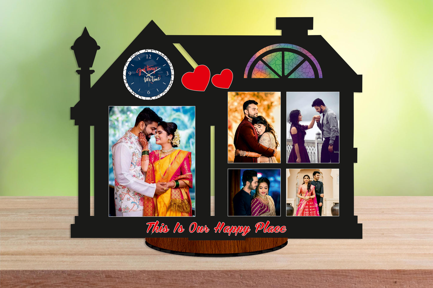 Pihu Creation Wood Personalized, Customized Gift Best Friends Reel Photo Collage gift for Friends, BFF with Frame, Birthday Gift,Anniversary Gift