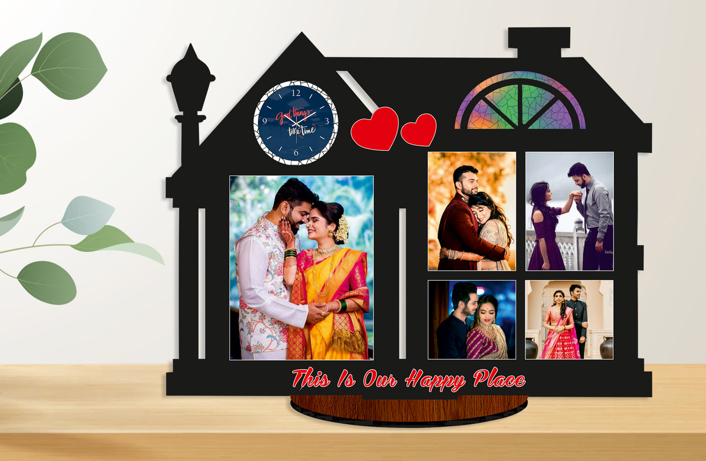 Pihu Creation Wood Personalized, Customized Gift Best Friends Reel Photo Collage gift for Friends, BFF with Frame, Birthday Gift,Anniversary Gift
