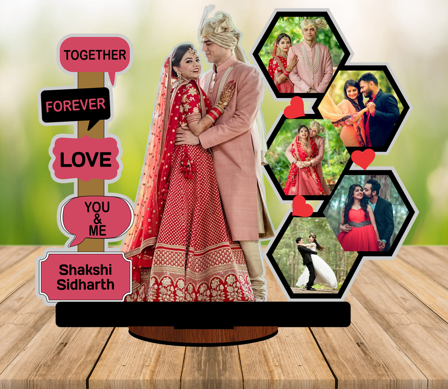 Wood Personalized, Customized Gift Best Friends Reel Photo Collage gift for Friends, BFF with Frame, Birthday Gift,Anniversary Gift Wall