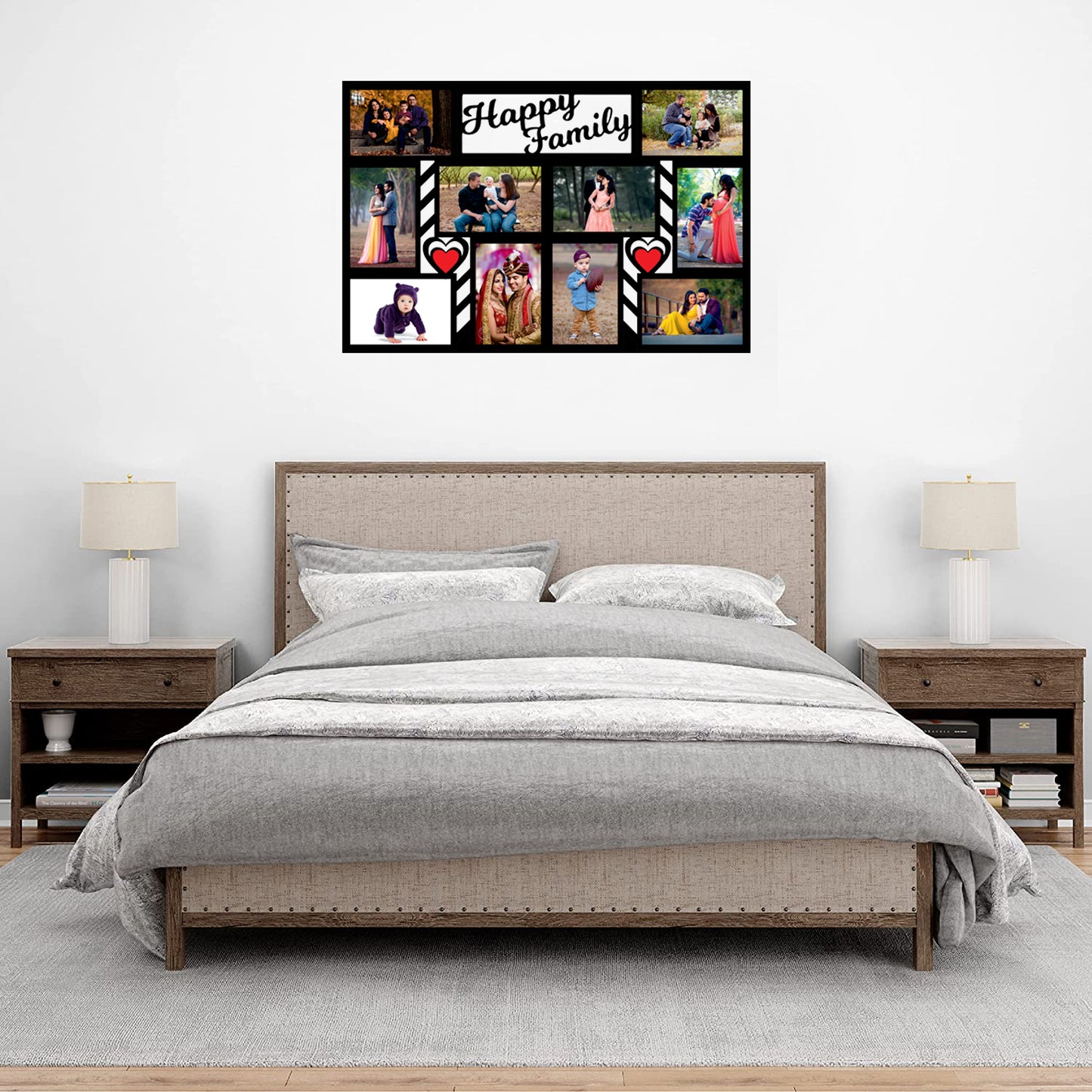 Pihu Creation Wood Personalized, Customized Gift Best Friends Reel Photo Collage gift for Friends, BFF with Frame, Birthday Gift,Anniversary Gift Wall