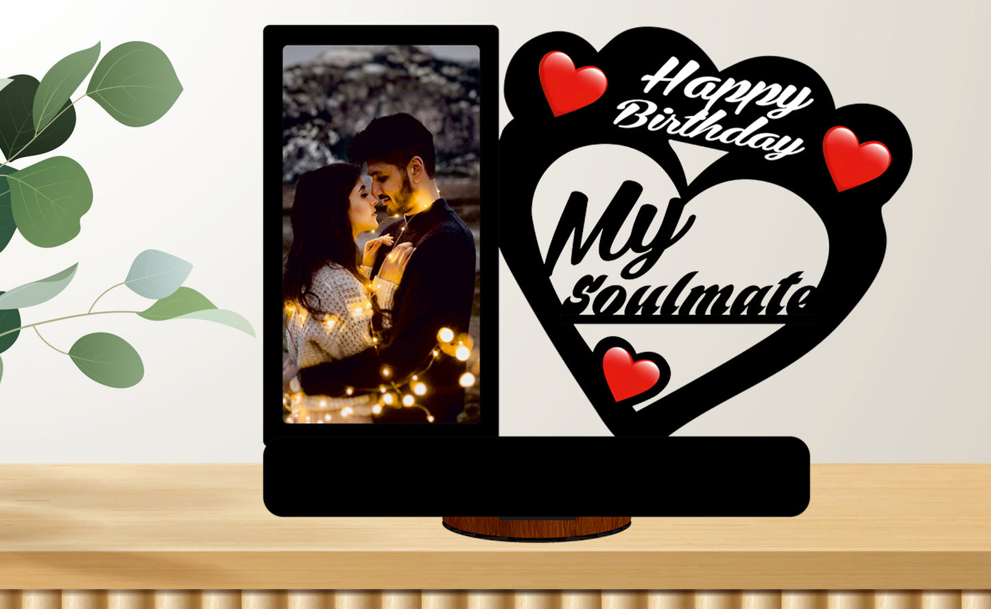 Pihu Creation Wood Personalized, Customized Gift Best Friends Reel Photo Collage gift for Friends, BFF with Frame, Birthday Gift,Anniversary Gift Wall (Multicolor, Black, 1 Photo(s), Good Quality Photo, Above 350KB, 7x7)