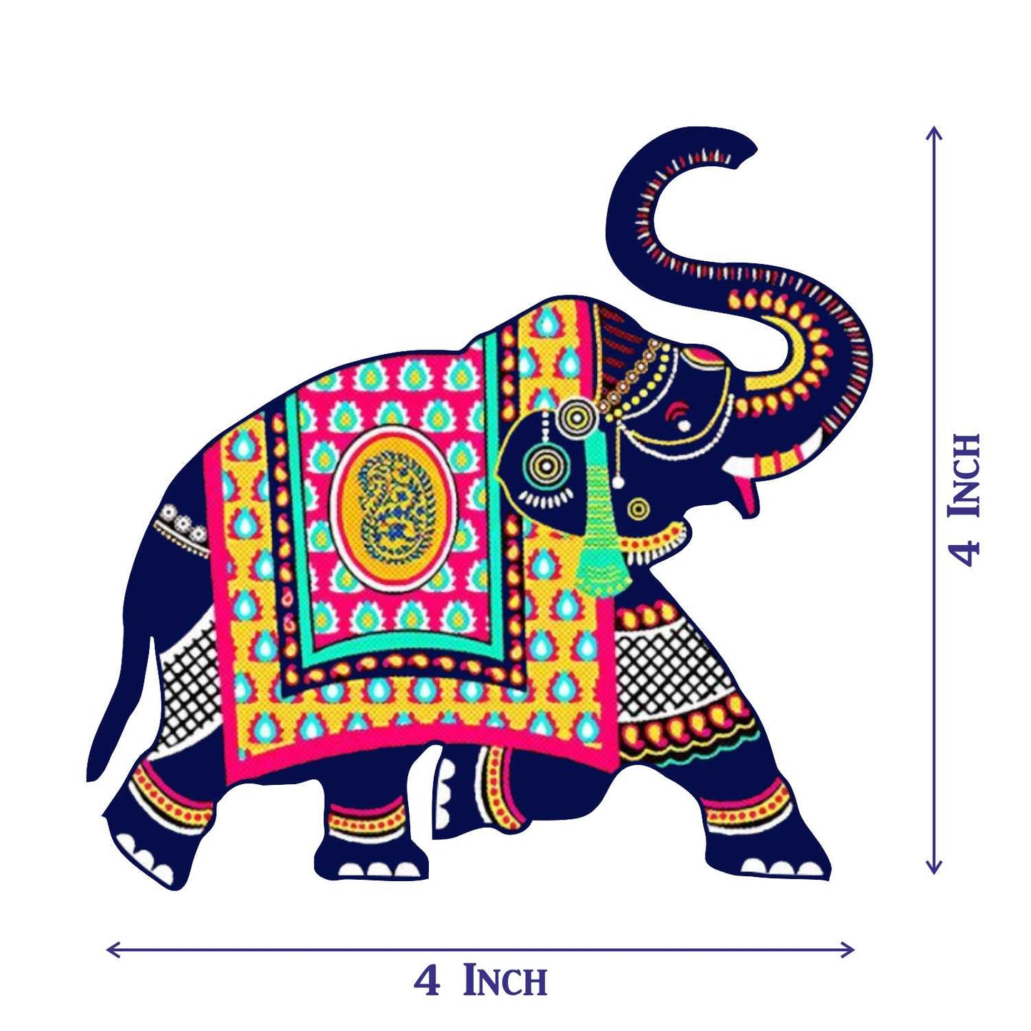 Elephant Craft, Festive Toran Hathi, MDF Boards for Art and Craft, Wood Round MDF Sheets for Craft Work, DIY MDF Cutouts