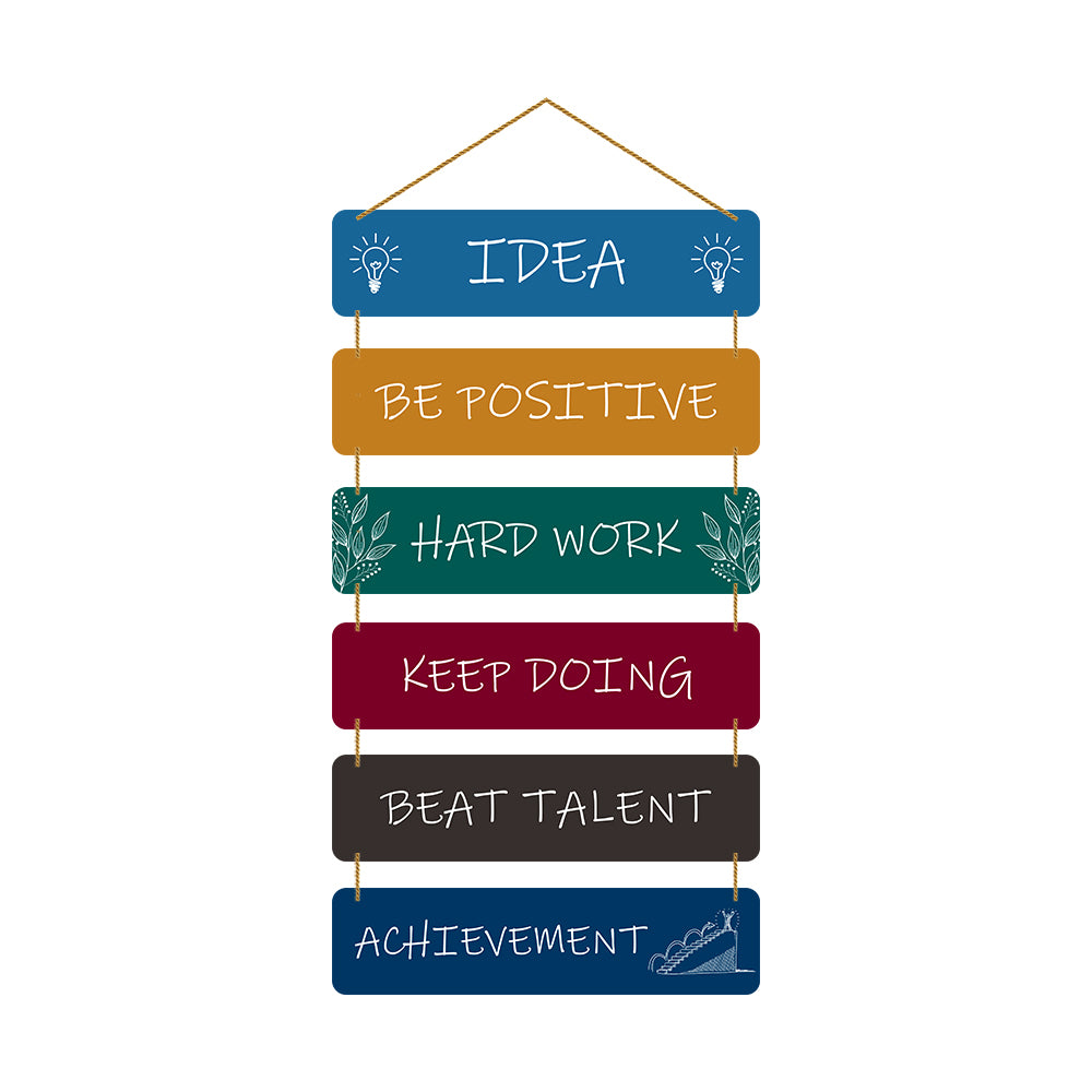 Motivational Quote Wooden Wall Hanging For Home / Room / Office & etc.