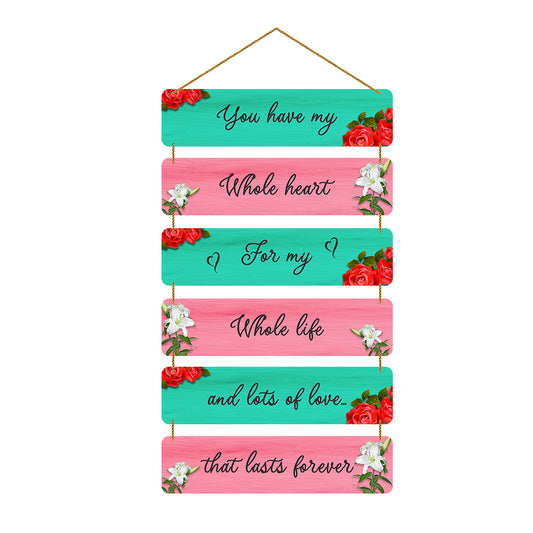 Love Bird Quote Gifts Wooden Wall Hanging For Home / Room / Office & etc.