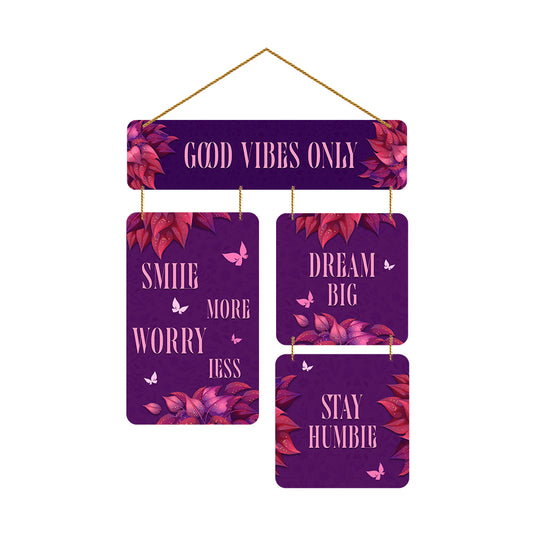 Motivational Wooden Wall Hanging For Home / Room / Office & etc.