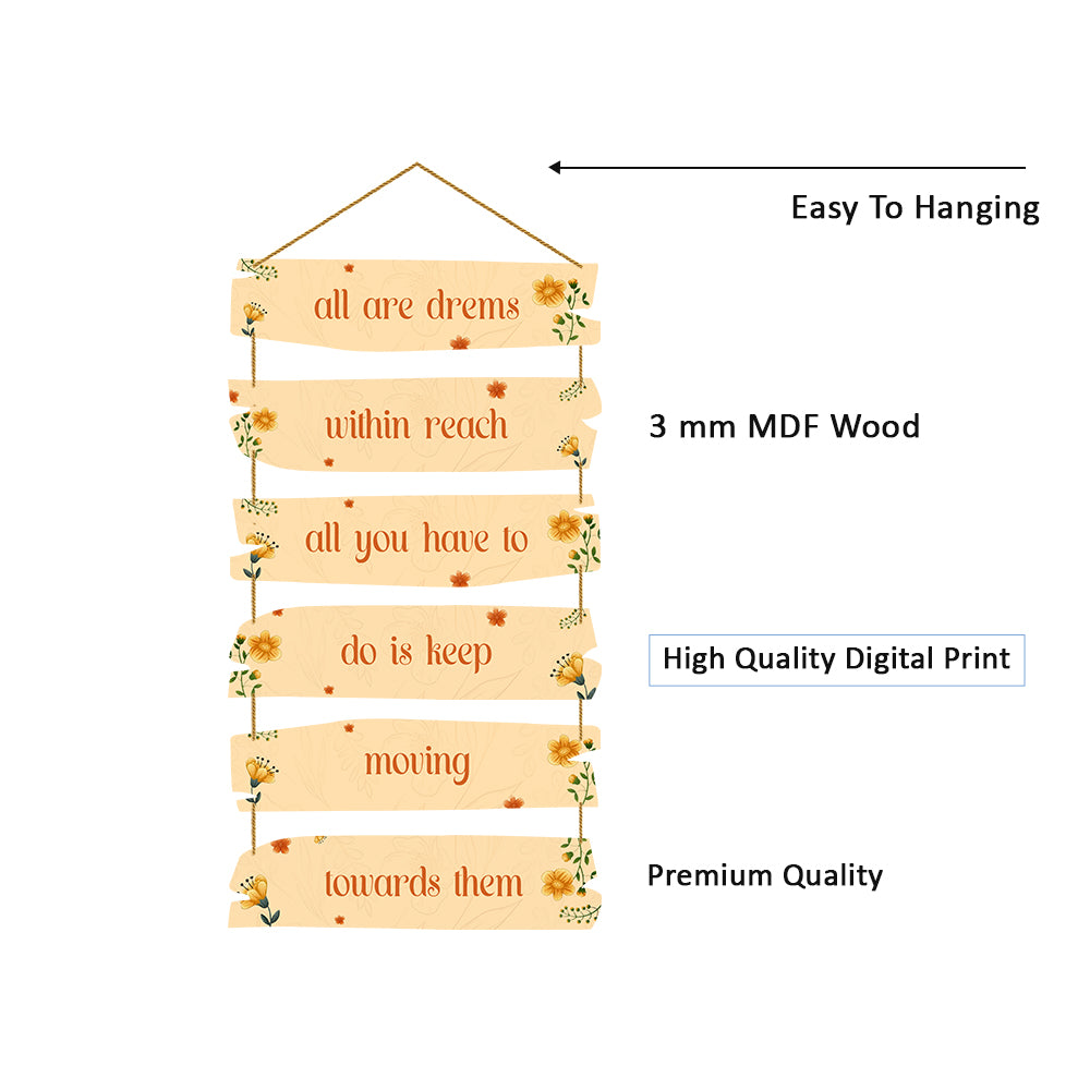 Elegant Wooden Wall Hanging For Home / Room / Office & etc.