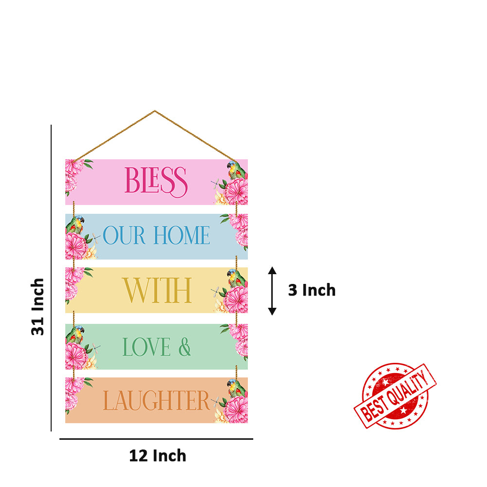 Blessed Wooden Wall Hanging For Home / Room / Office & etc.