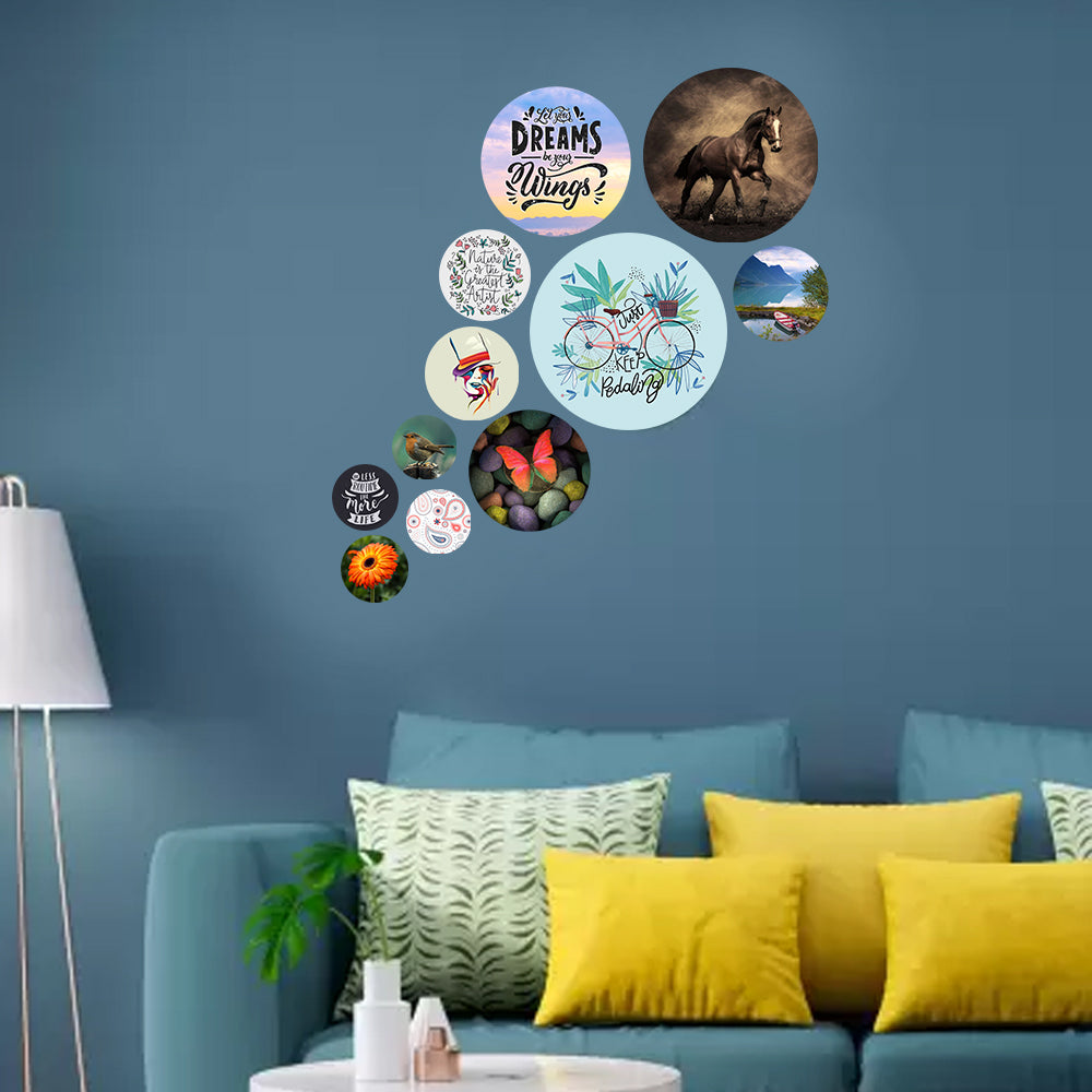 Attractive Wall Decor & Hanging Round Coster  For Home / Room / Office & etc.