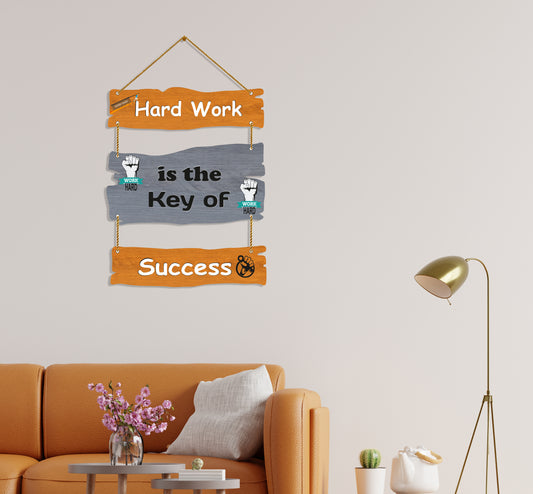 Work Hard Motivational Wall Hanging  For Home / Room / Office & etc.