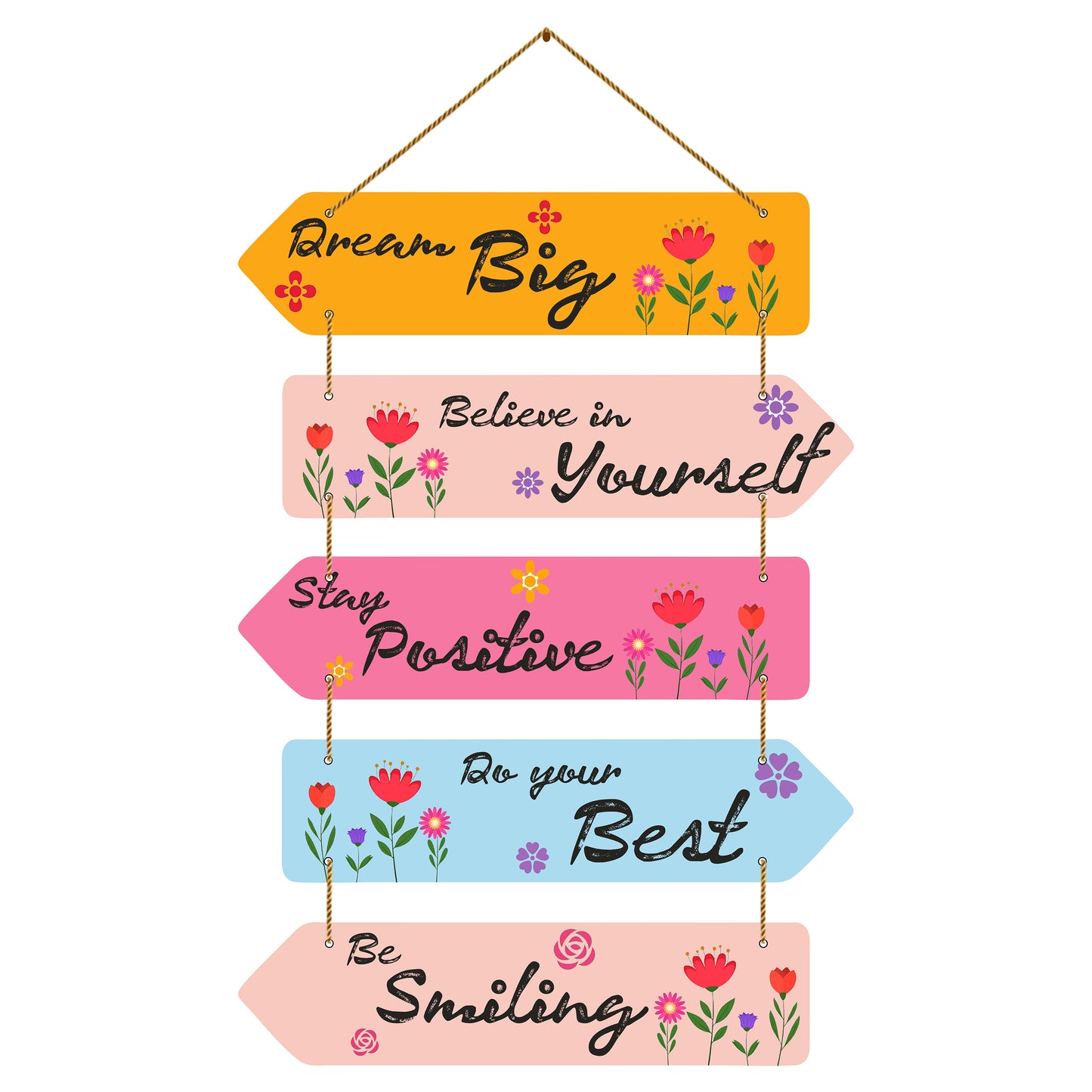 Tringle Wooden Wall Hanging For Home / Room / Office & etc.