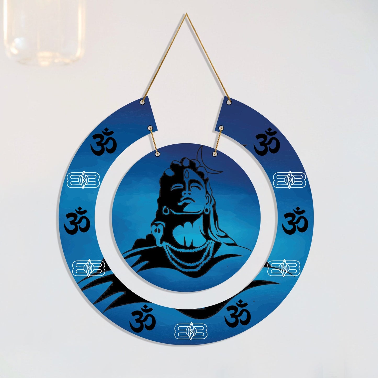 Lord Shiva Wooden Wall Hanging For Home / Room / Office / Temple / Office & etc.