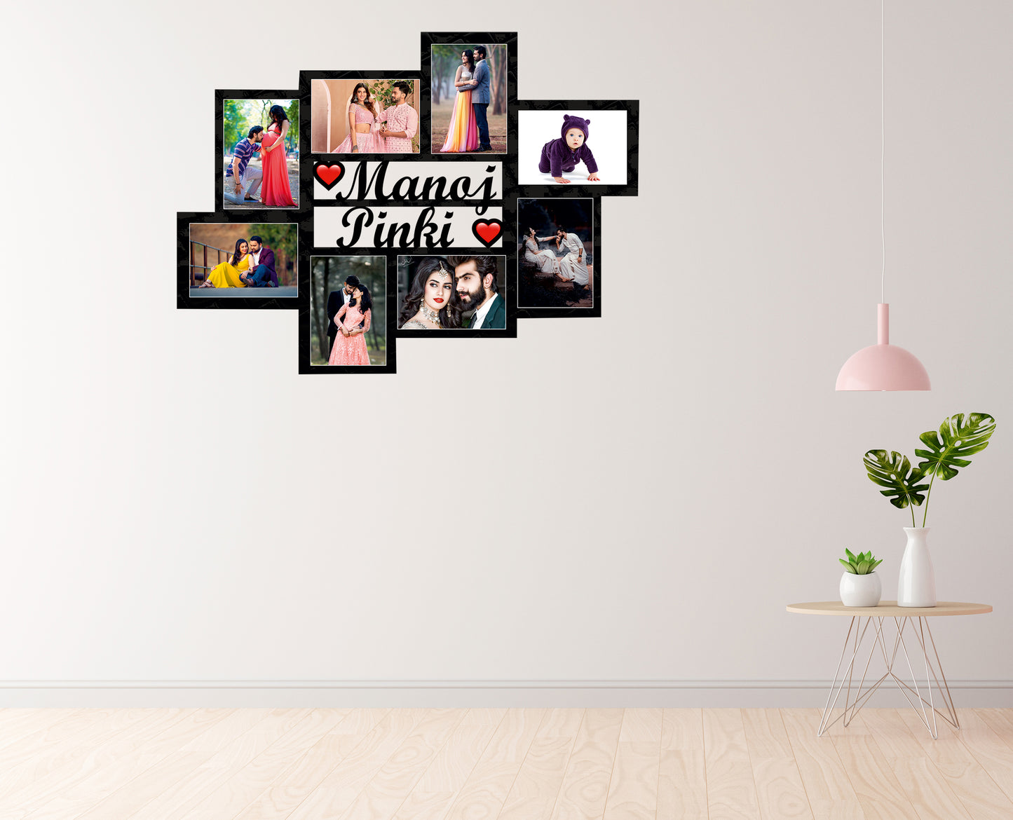 Pihu Creation Wood Personalized, Customized Gift Best Friends Reel Photo Collage gift for Friends, BFF with Frame, Birthday Gift,Anniversary Gift